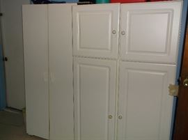 Two storage cabinets