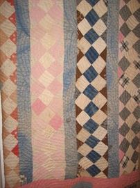 Very old block pattern quilt