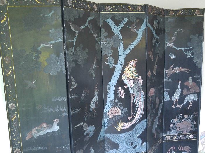 Antique 6-panel Chinese screen.  They paid $4,000 -- you pay... BARGAIN :)