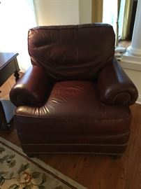 Leather chair down feather nail head $600 **BUY IT NOW PAYPAL**  LOT#