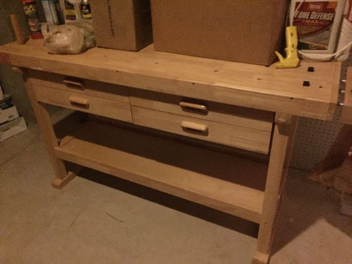 Beautiful workbench $200 also could be used for kitchen island
