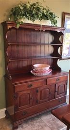 This very well kept Dining Room Hutch has loads of deep cabinet space and drawers. Like New.