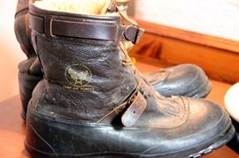 Army Air Corps. Shearling Boots WWII Named Soldier