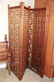 BEAUTIFUL Japanese Wooden Room Divider Screen