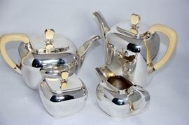 Art Deco Sterling Tea Set by Emil Hermann