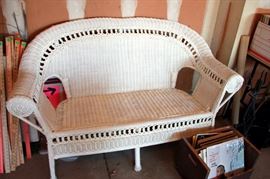 Wicker Settee