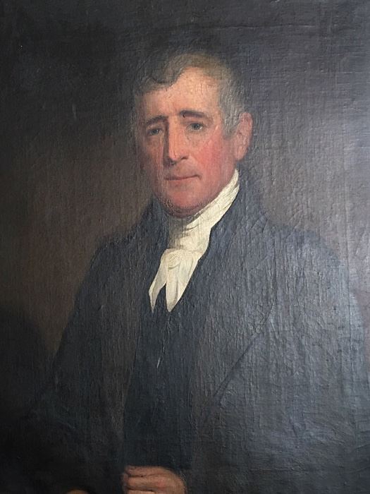 Well-done 1838 portrait of Henry Schell, grandfather to important naval and battle artist and illustrator Frederick B. Schell.  For details, refer to our Featured Work of Art in our inventory.  