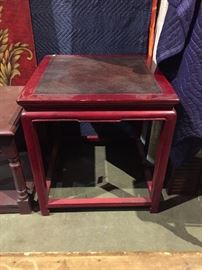 Rattan and wood based table