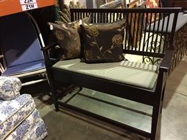 Fabulous bench with some pillow to warm it up