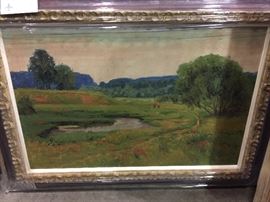 "Morning Meadow" is the title of this painting