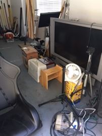 Another 60"TV, Air Pump, Tools