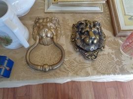 Solid brass door knockers