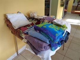 Towels, sheets, tablecloths...