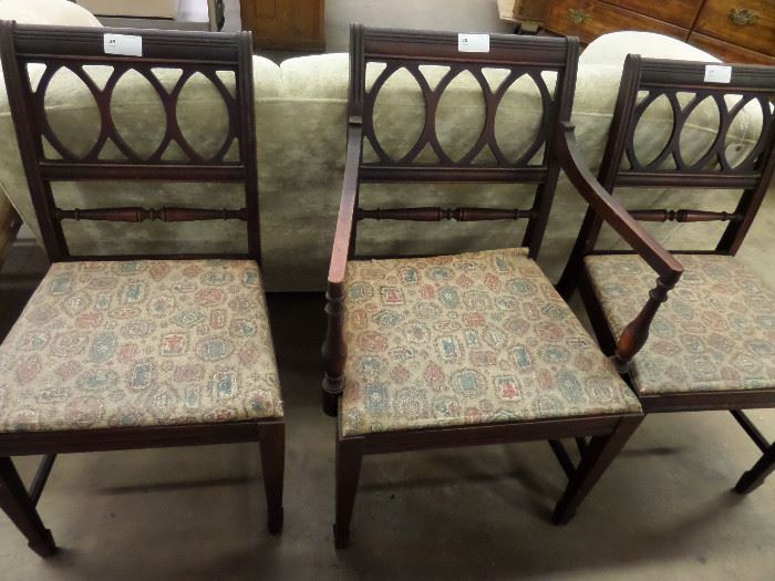 SET OF 3 DINNING CHAIRS