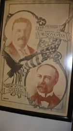 POSTER OF ROOSEVELT AND FAIRBANKS