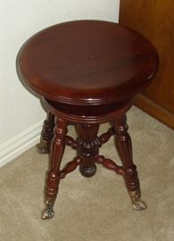 Vintage piano stool