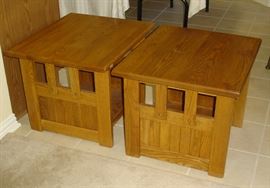 Mission style end tables