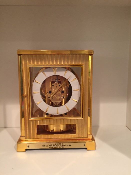 Jaeger Le Coutre Atmos Tuxedo Clock