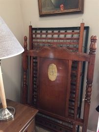 Antique baby bed
