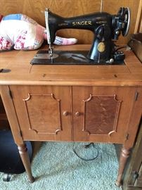 antique Singer sewing machine