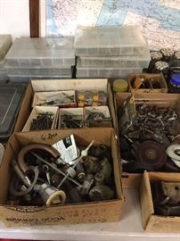 screws, washers, nails