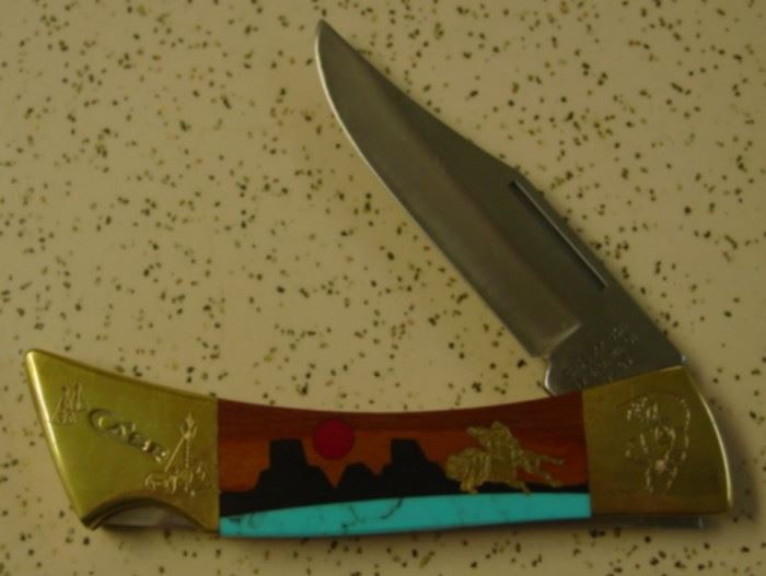 Year 1991 Case XX The Buffalo Hunter Lock Blade Knife - Limited Edition #607 - Hard To Find - Mint Condition