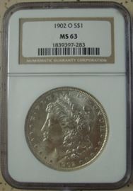 NGC Graded Morgan Silver Dollar