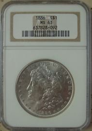 NGC Graded Morgan Silver Dollar