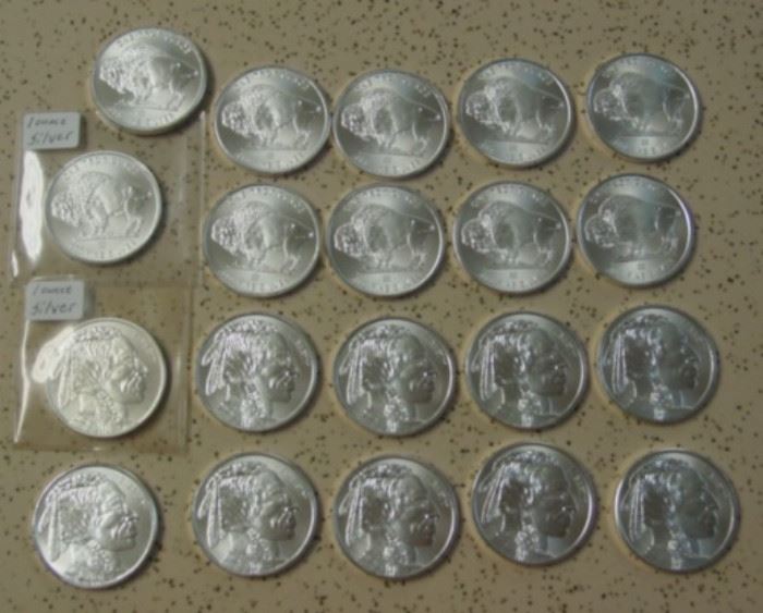 1 Ounce Silver Rounds
