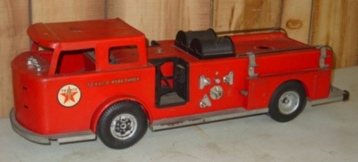 1960's Metal Buddy L Toys Texaco Fire Truck