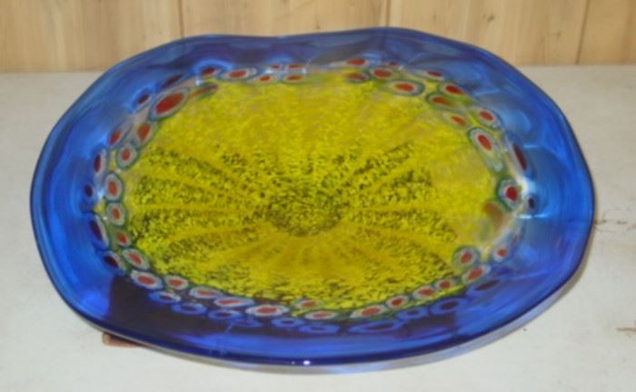 Large Dale Tiffany Glass Bowl