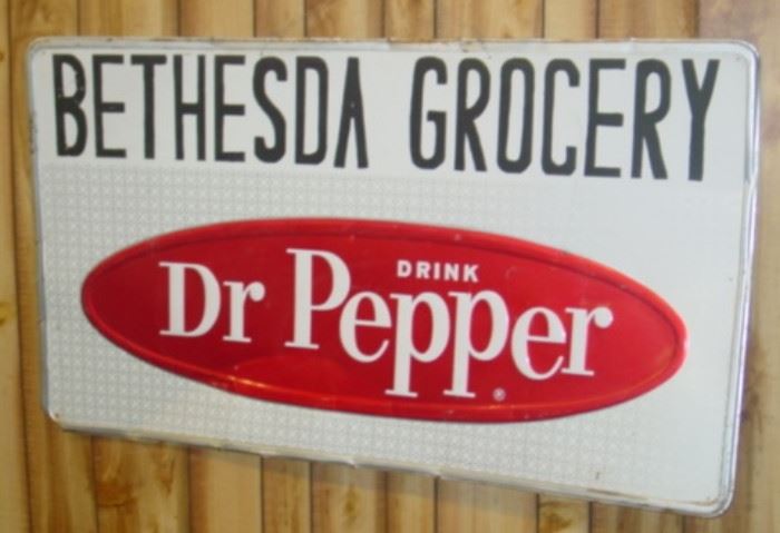 32" x 56" Metal Dr Pepper Sign