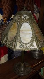 Vintage stain glass lamps