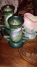 Much pottery!! Roseville and Hull