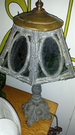 A. and R. Co. stain glass lamp