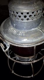 Southern SOU RY lantern with red glass!!