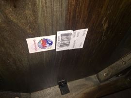 ZEBRANO DINING ROOM TABLE AND 6 CHAIRS