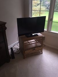 WICKER TV STAND