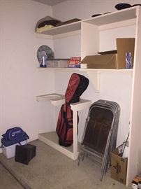 FOLDING CHAIRS AND GARAGE ITEMS