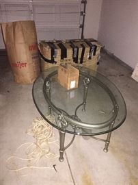 GLASS-TOP TABLE