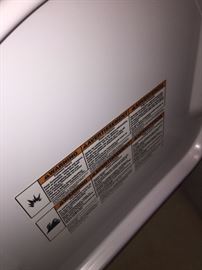 WHIRLPOOL MODEL: WED4800BQ1 FRONT LOAD ELECTRIC DRYER AND WHIRLPOOL WASHER-PURCHASED LAST YEAR