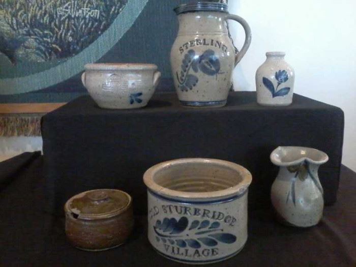 pottery crocks pitchers and bowls