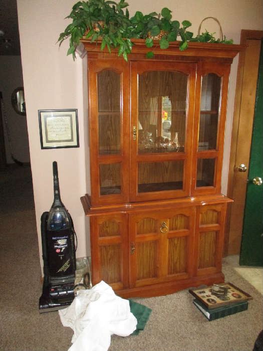 CHINA CABINET AND VACUUM