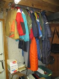 HUNTING CLOTHES AND SNOW SUITS