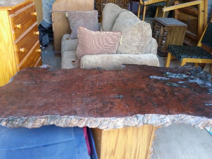 Gorgeous  Redwood slab perfect for the distinctive tabletop or mantle.