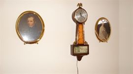 Session Electric Curly Maple Banjo Clock