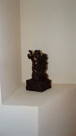 Hand Carved Iron Wood Exotic Figure