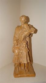 Contemporary Mother & Children Figure