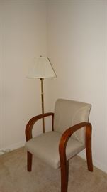 Contemporary Ecru Upholstered Chair