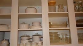 Corning French White Casseroles and Corning Ware Casseroles